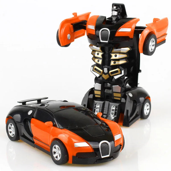 Car Toys  Automatic Transformation Robot Model Car Diecasts Children Toys